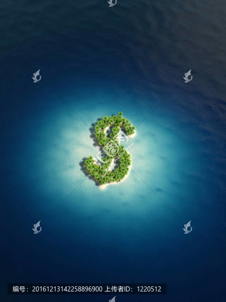 美元的島