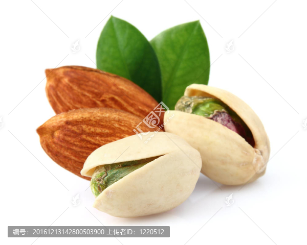 開(kāi)心果和杏仁的葉子