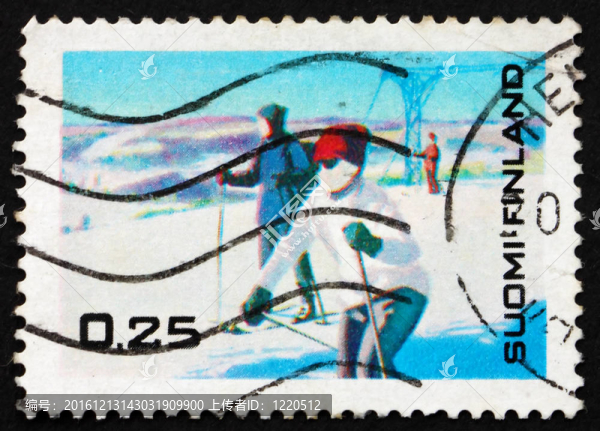 郵票芬蘭1968冬季旅游在芬蘭