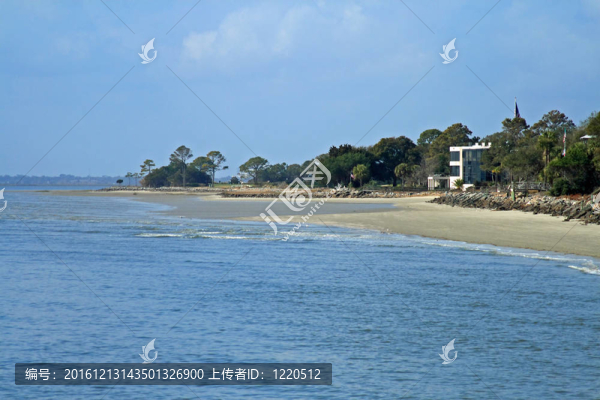 佐治亞州圣西蒙斯島海岸