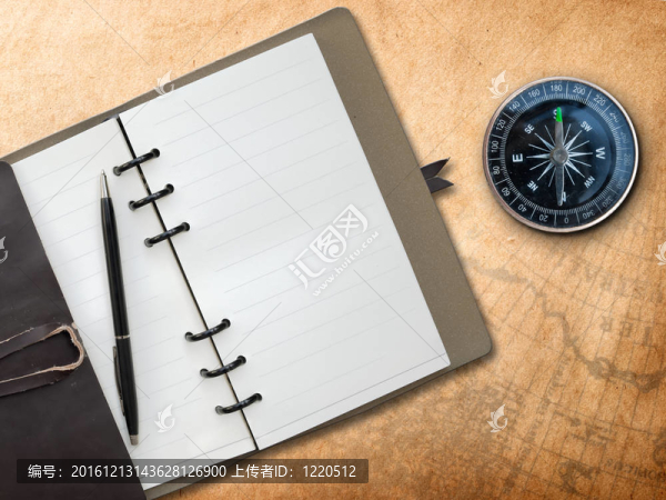 黑色鋼筆棕色皮革封面說明書