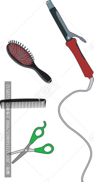 Babyliss梳子、剪刀