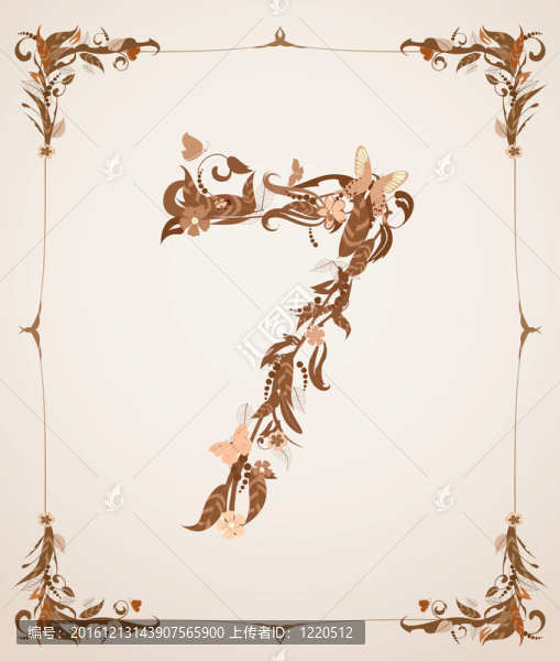 復(fù)古復(fù)古字母號(hào)碼在一幀