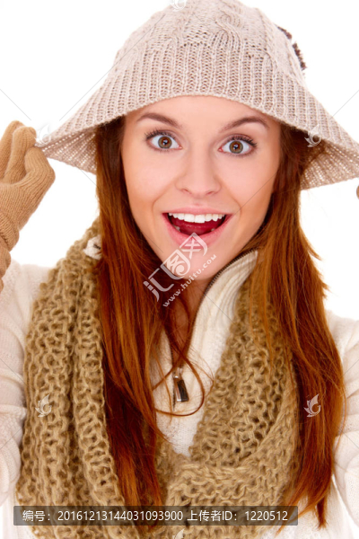 美女穿保暖冬裝