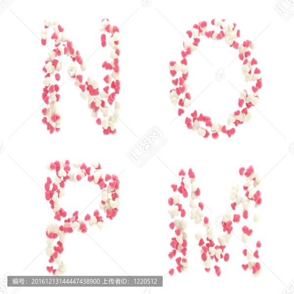 情人節(jié)的心字母