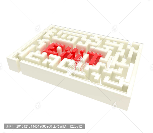 退出標(biāo)志圖標(biāo)作為迷宮孤立