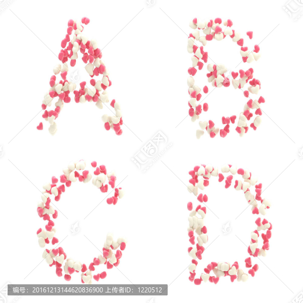 情人節(jié)的心字母