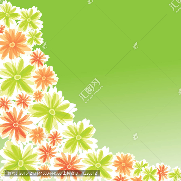 卡片設計花插圖