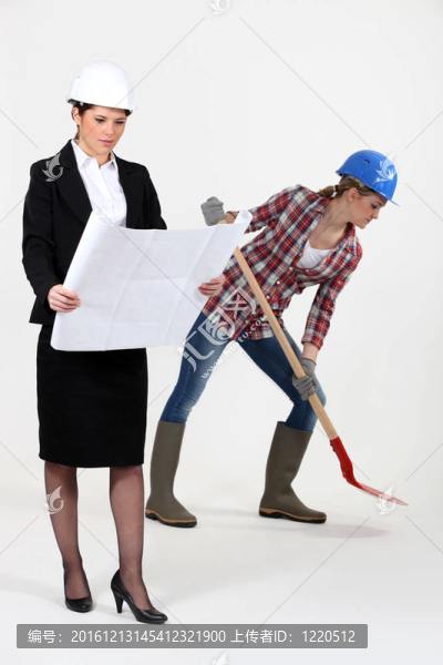 工人和女建筑師