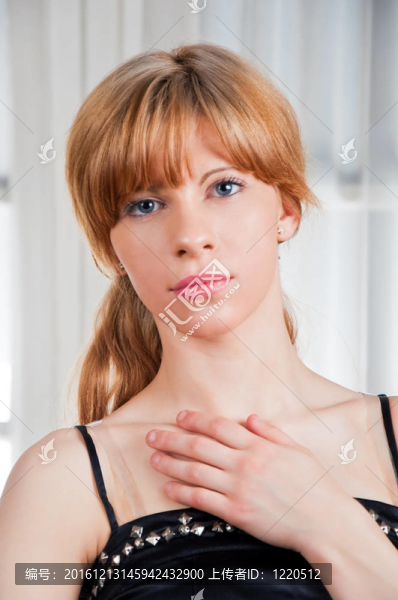 年輕女人美麗肖像