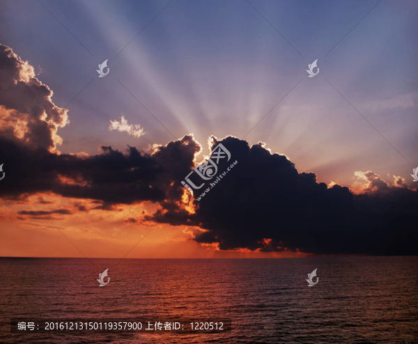 海上日落