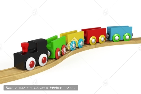 三維木制玩具火車