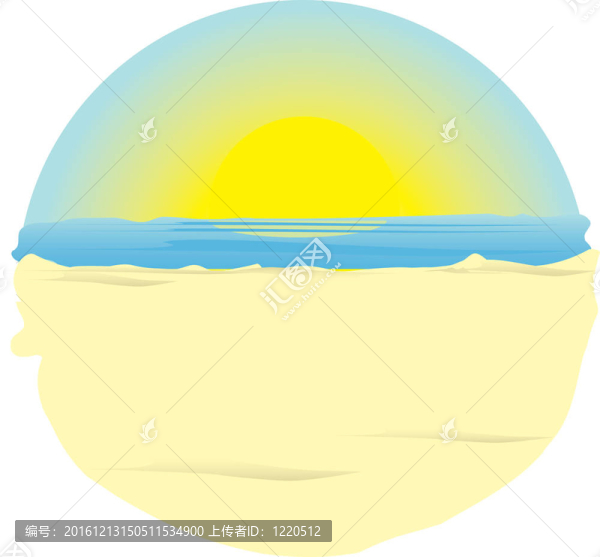 海洋日出。