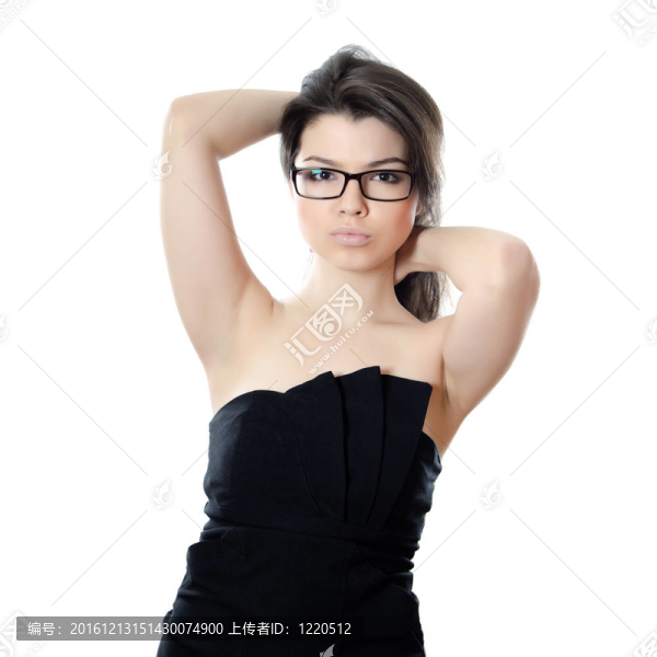 戴眼鏡的漂亮女孩