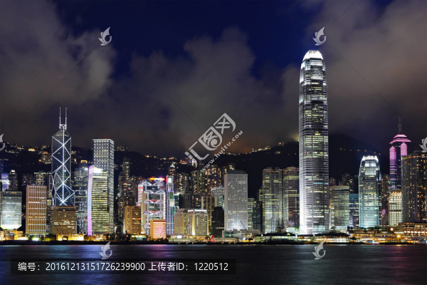 香港港觀夜景