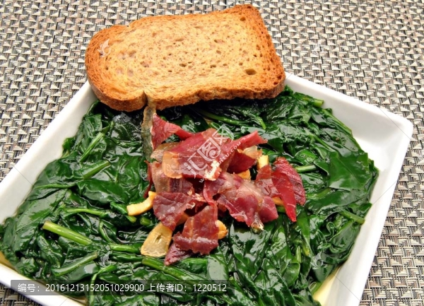 菠菜火腿火腿土司