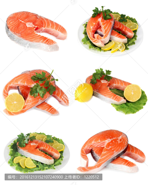 用檸檬和歐芹紅色魚牛排
