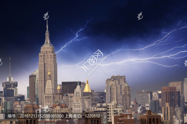 上述紐約摩天大樓閃電
