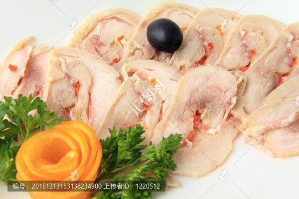 切片肉餅特寫