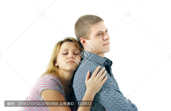 年輕的女人和男人的迷戀