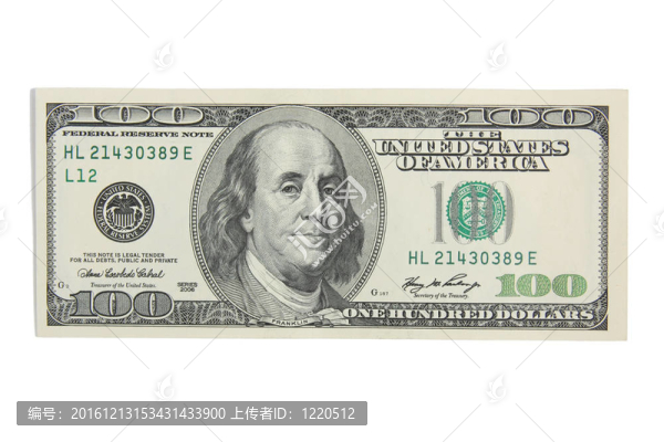 現(xiàn)金錢100美元