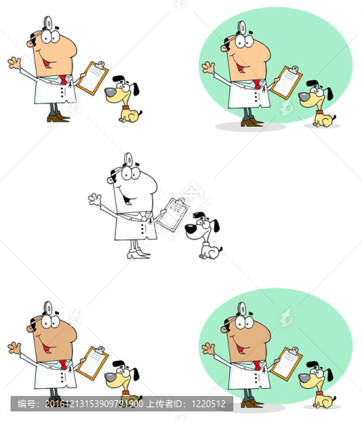 獸醫(yī)與狗的男人