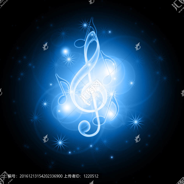 發(fā)光的音樂(lè)符號(hào)