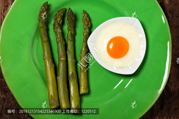 春天的新鮮綠蘆筍