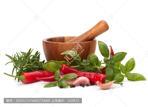 木粉中的新鮮香料和香料