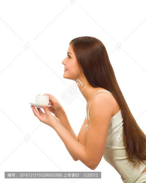 帶著咖啡帽的女孩