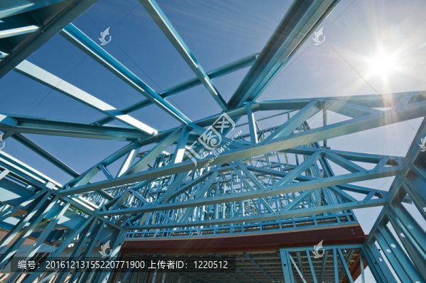 新家建筑框架。
