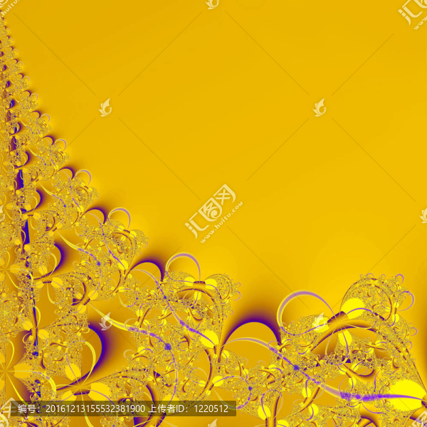 一個(gè)抽象的時(shí)尚花是藍(lán)色和金色的顏色的原因