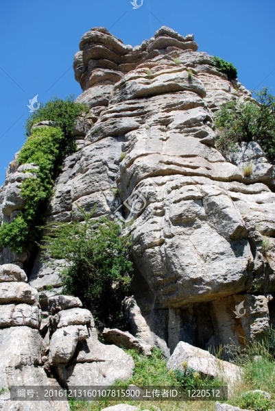 喀斯特景觀；El,Torcal；西班牙。