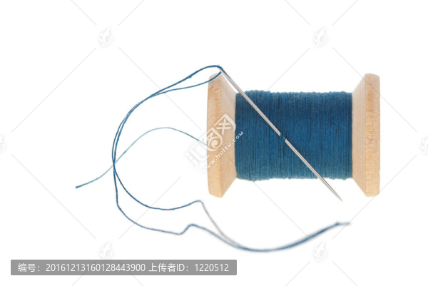 繞著針
