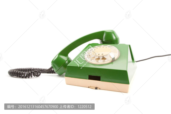 綠色的復(fù)古電話