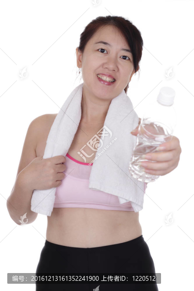 婦女穿著健身裝