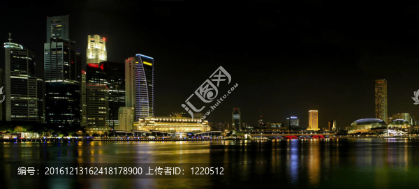 新加坡天際天際線(xiàn)全景圖