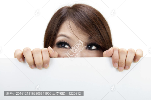 廣告牌的女人