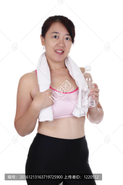 婦女穿著健身裝