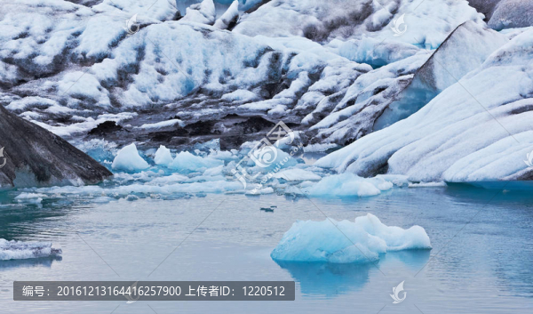 Jokulsarlon,Glacial,Lagoon；Vatnajokull；冰島