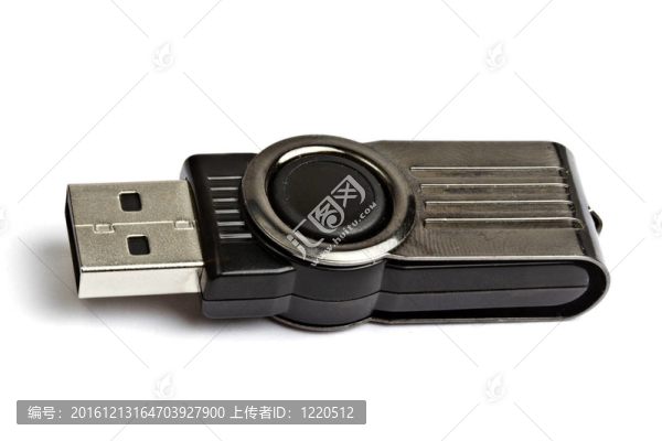 USB記憶棒的白色隔離