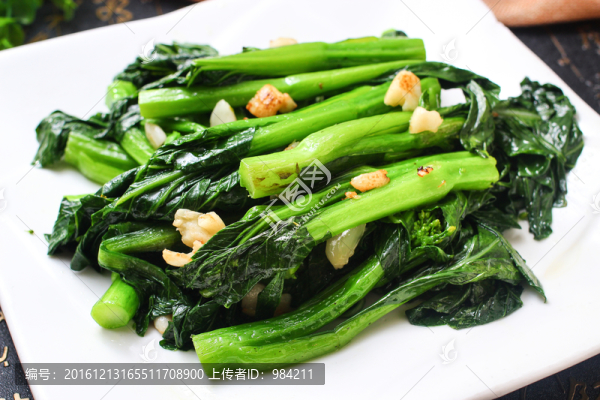 豬油渣炒菜心