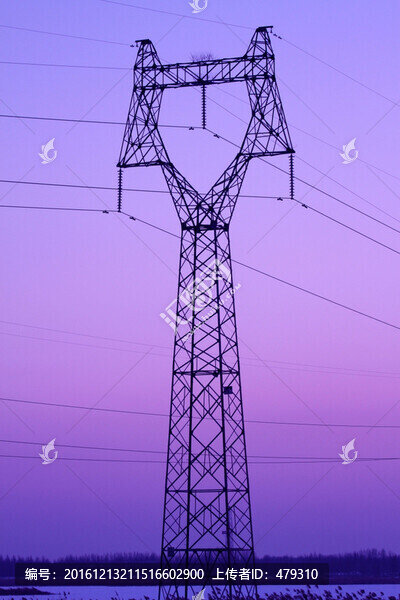 電塔,黃昏