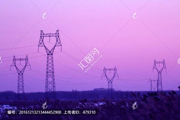 電塔,黃昏