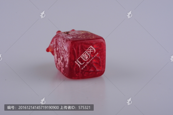 漢代琉璃,漢代紅琉璃龜鈕印