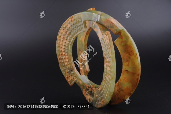 戰(zhàn)國(guó)玉環(huán),戰(zhàn)國(guó)勾連紋蚩太玉環(huán)