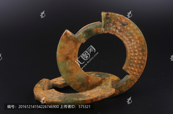 戰(zhàn)國(guó)玉環(huán),戰(zhàn)國(guó)勾連紋蚩太玉環(huán)