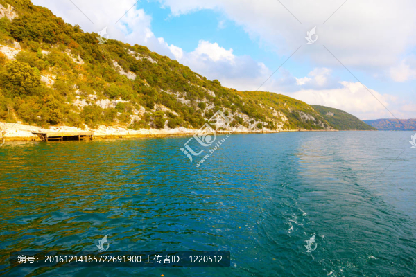 對亞得里亞海沿岸的伊斯特拉部分照片