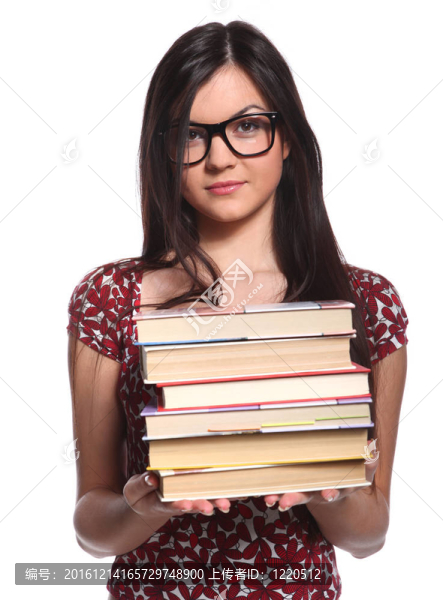 大學(xué)女生圖書