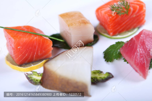 新鮮的生魚片